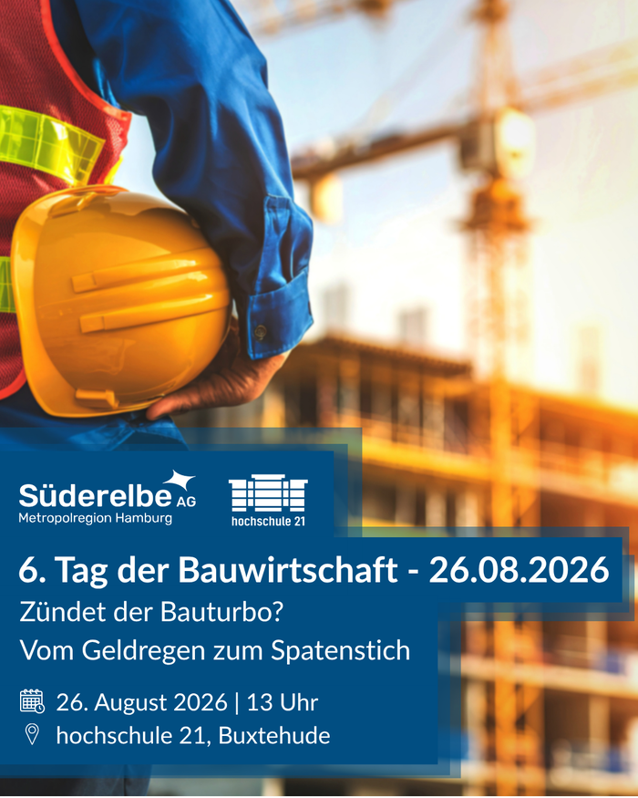 | Bild: © Hochschule21 Visual Tag der Bauwirtschaft, Helm, Baustelle {f:if(condition:'Hochschule21',then:' | Bild: © Hochschule21',else:'')